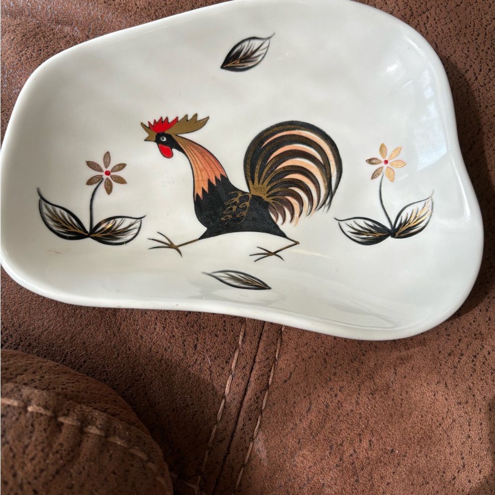 PY MCM Ucago Japan Rooster Chicken trinket dish